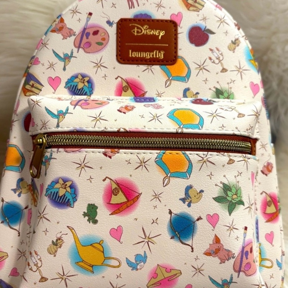 Loungefly Disney princess icons sidekicks backpack and wallet nwt